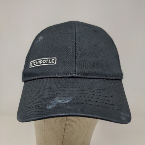 Chipotle Men's Strapback Employee Uniform Hat Black Embroidered Logo - Picture 2 of 12